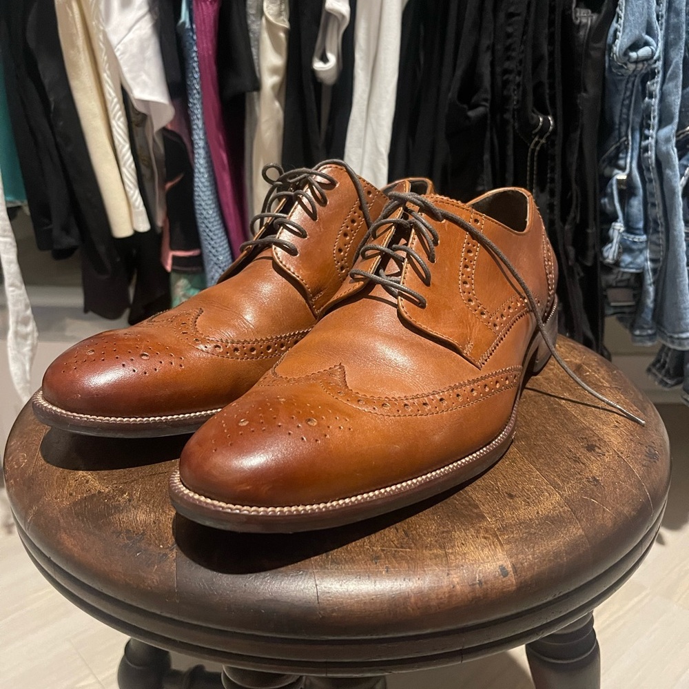 Cole Haan Tan Leather Oxfords